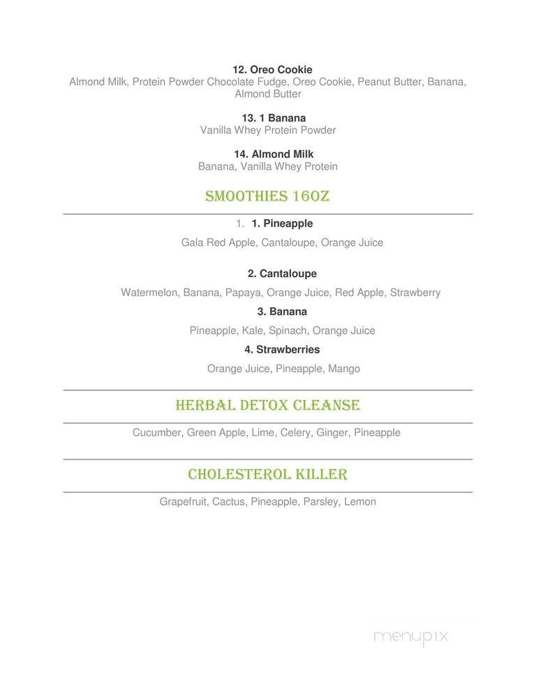 Orange Power - San Diego, CA menu_pic