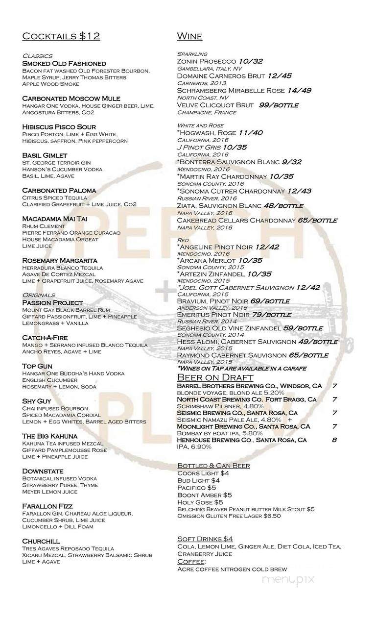 Perch + Plow - Santa Rosa, CA menu_pic