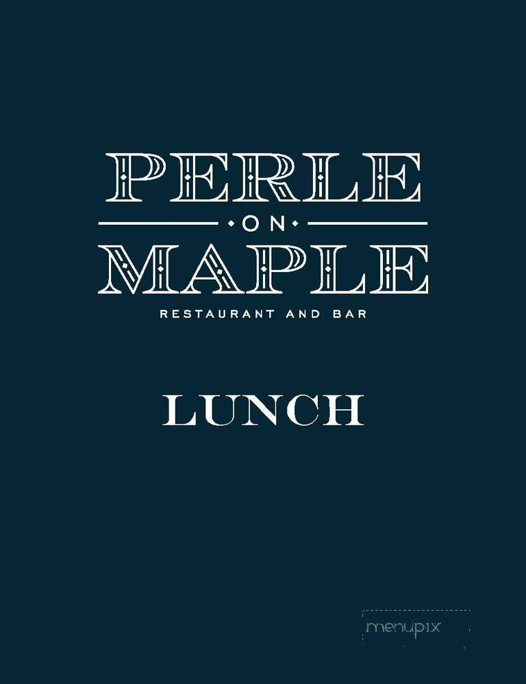 Perle on Maple at the Stoneleigh - Dallas, TX menu_pic