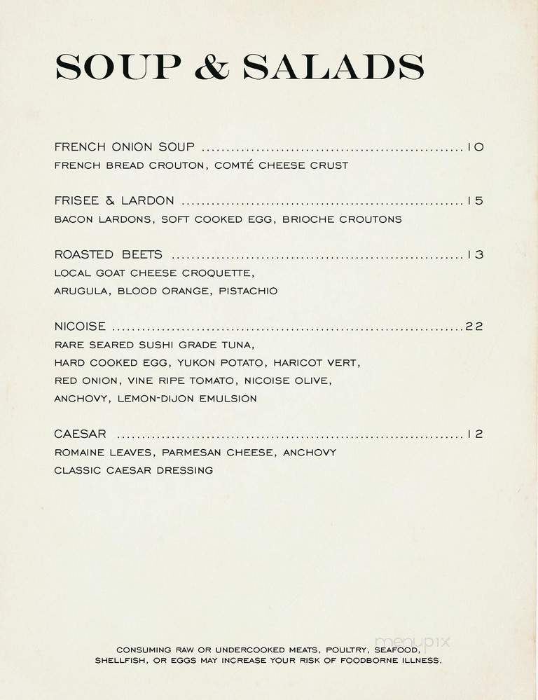 Perle on Maple at the Stoneleigh - Dallas, TX menu_pic
