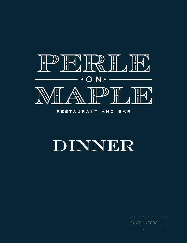 Perle on Maple at the Stoneleigh - Dallas, TX menu_pic