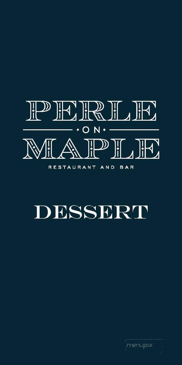 Perle on Maple at the Stoneleigh - Dallas, TX menu_pic