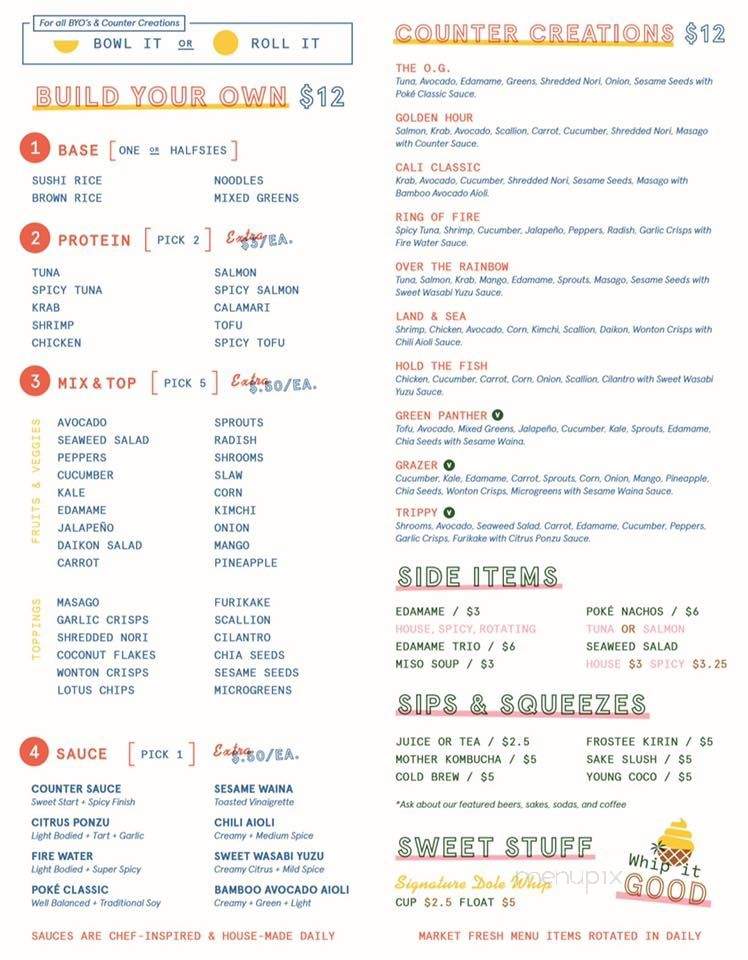 Pacific Counter - Saint Petersburg, FL menu_pic