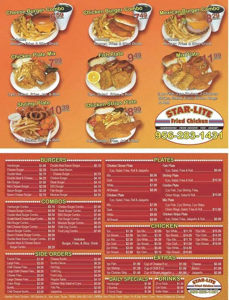 Star-Lite - San Juan, TX menu_pic