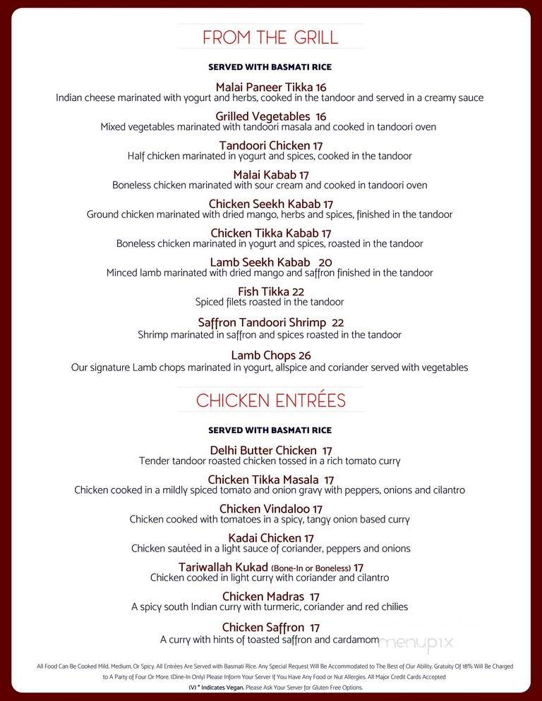 Saffron Wyckoff - Wyckoff, NJ menu_pic