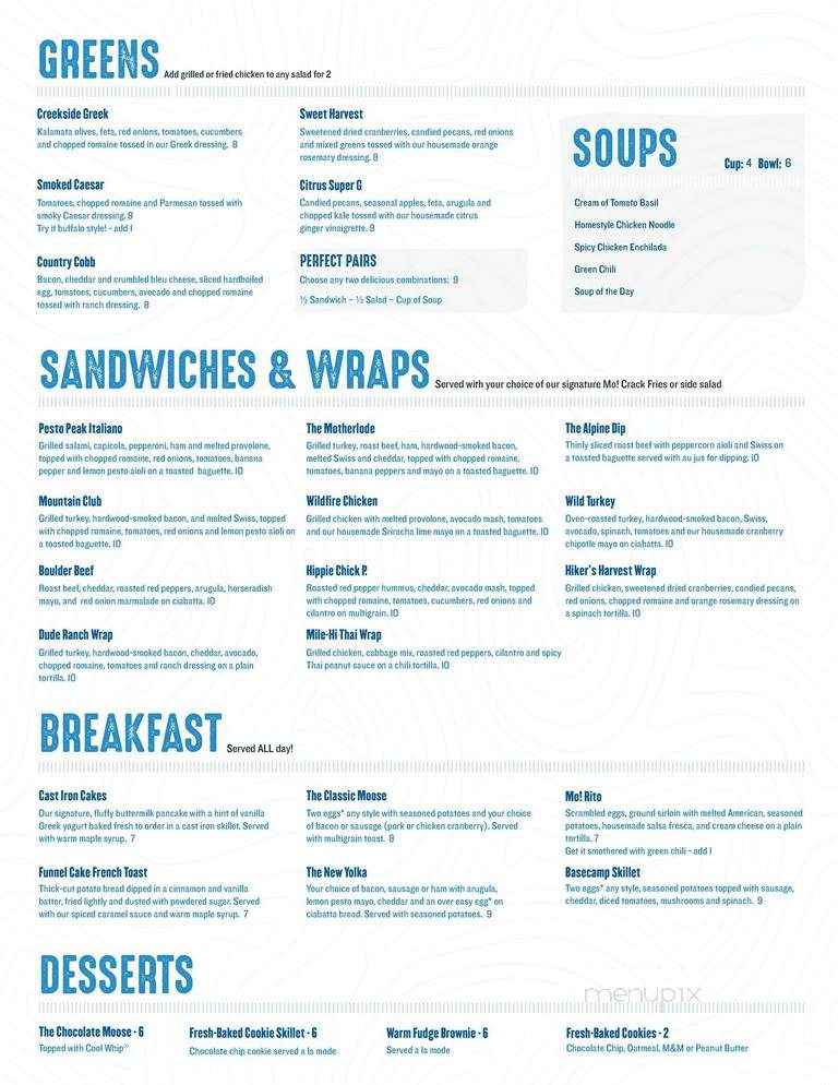 Smiling Moose Sandwich Grill & Bar - Denver, CO menu_pic