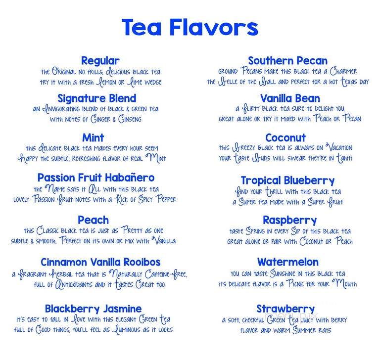 Tea Time - Amarillo, TX menu_pic