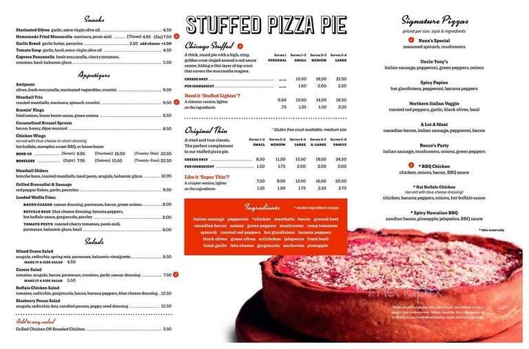 Nancy's Pizzeria - Raleigh, NC menu_pic