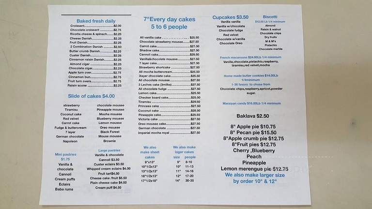 Sully and Vanilla - New York, NY menu_pic