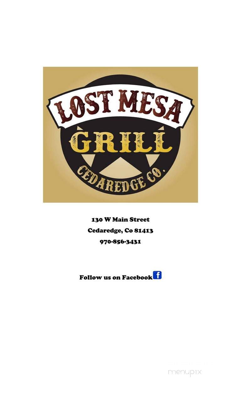Lost Mesa Grill - Cedaredge, CO