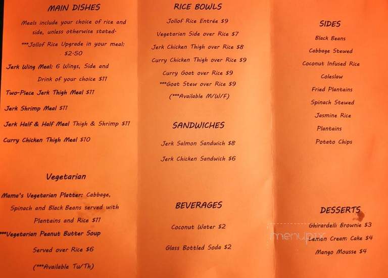 Caribbean Lunchbox - Oak Harbor, WA menu_pic