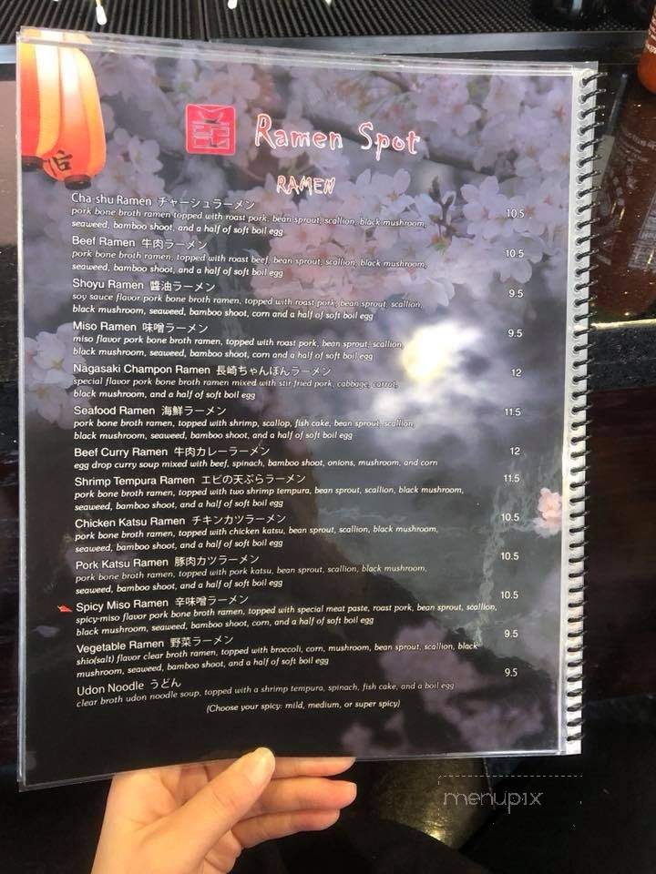 Ramen Spot - Richmond, VA menu_pic