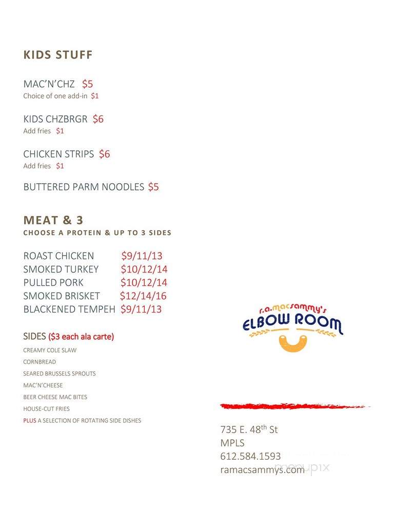 R A MacSammy's Elbow Room - Minneapolis, MN