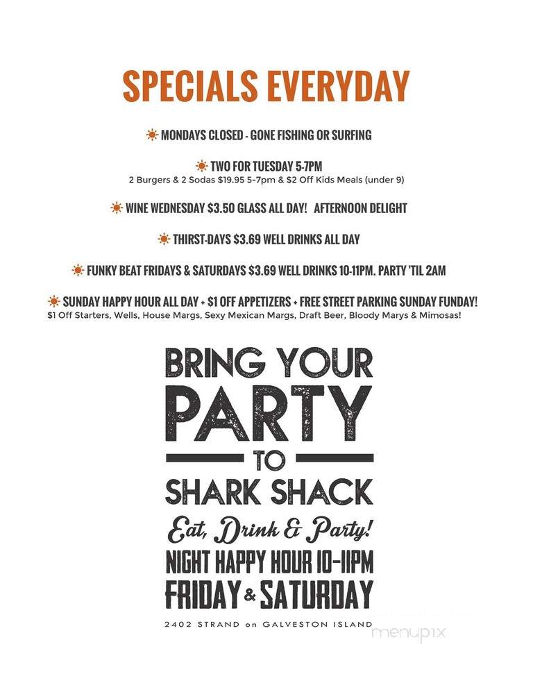 Shark Shack Beach Bar And Grill - Galveston, TX