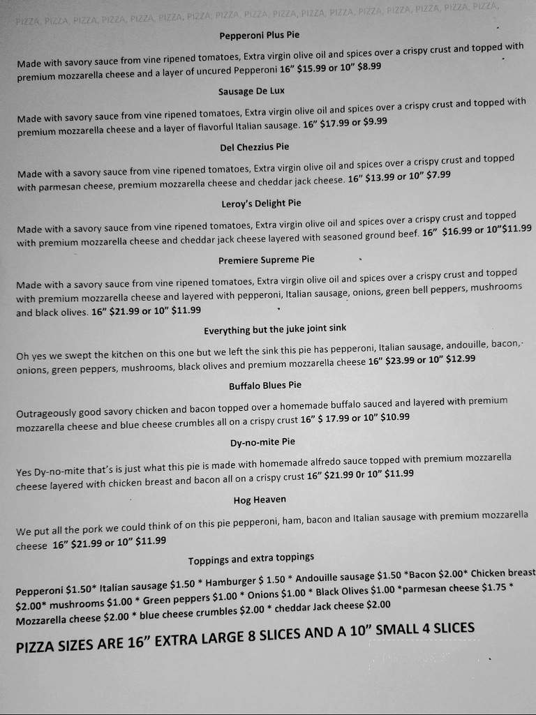 Ollie's Juke Joint and Cafe - Kingston, OK menu_pic