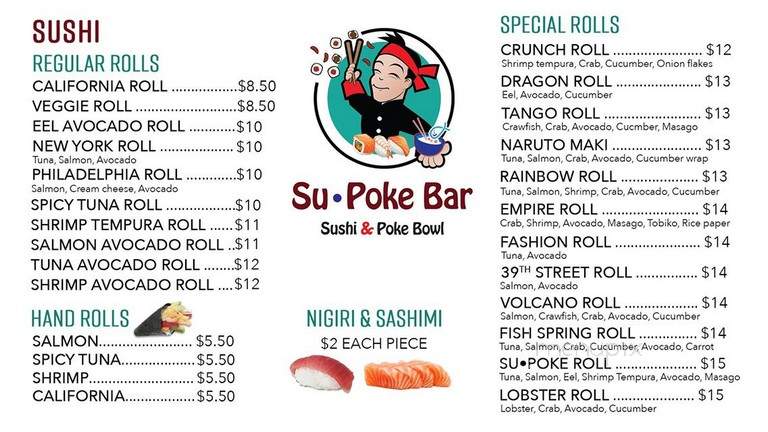 SuPoke - New York, NY menu_pic