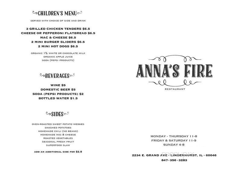 Anna's Fire - Lindenhurst, IL