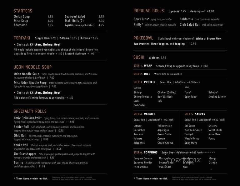 Kenko -Kent - Kent, OH menu_pic