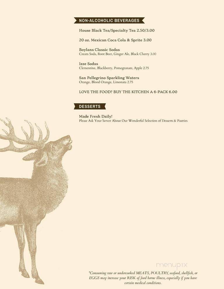 Hunt and Harvest at The Mercantile - Ruidoso, NM menu_pic