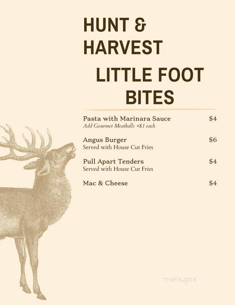Hunt and Harvest at The Mercantile - Ruidoso, NM menu_pic