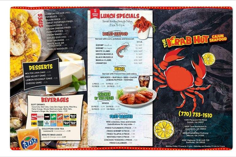 The Krab Hut - Duluth, GA menu_pic