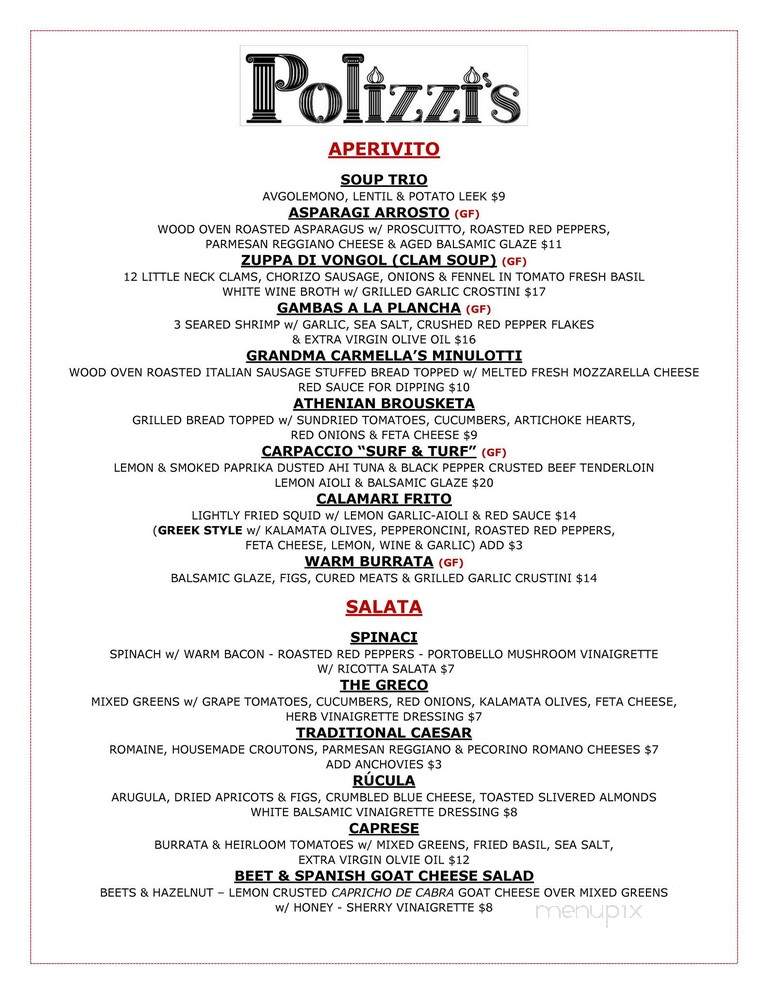 Polizzi's - Rochester, NY menu_pic