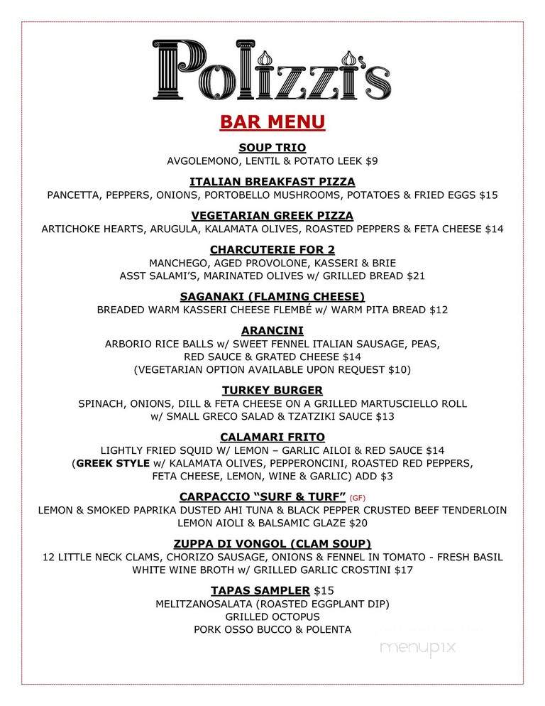 Polizzi's - Rochester, NY menu_pic