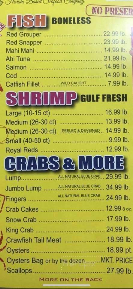 Gandy Seafood Cajun Market - Murfreesboro, TN menu_pic