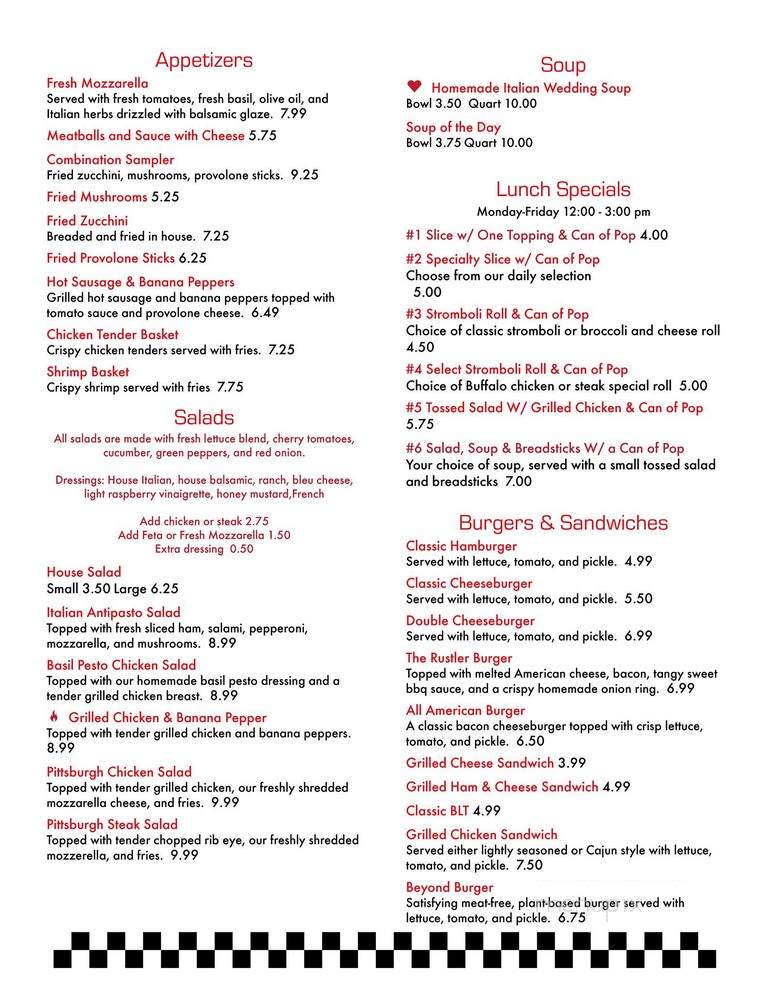 Grande Jr. Pizza Express - Washington, PA menu_pic