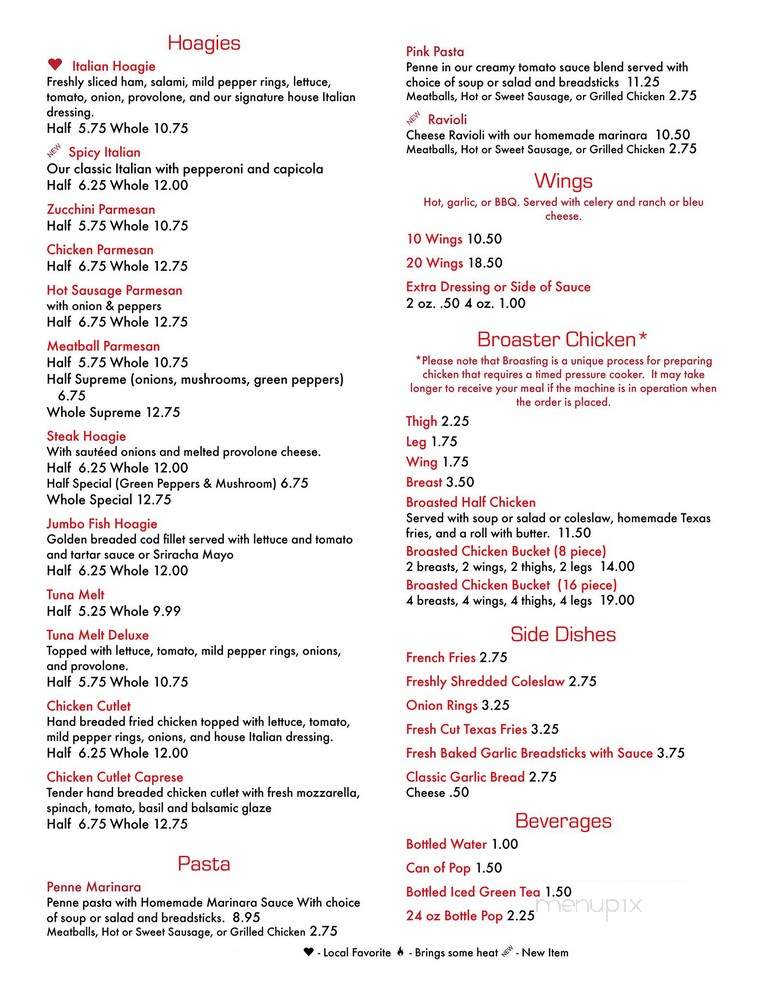 Grande Jr. Pizza Express - Washington, PA menu_pic