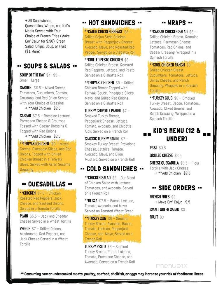 Calhoun Coffee Company - Calhoun, GA menu_pic
