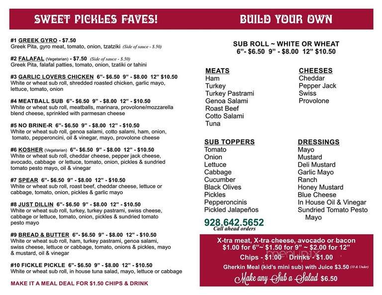 Sweet Pickles Gyros Subs and More - Chino Valley, AZ menu_pic