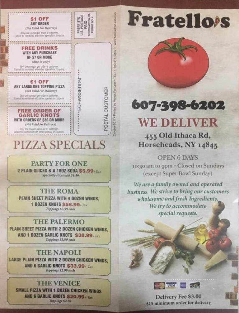 Fratello's Pizza Company - Horseheads, NY