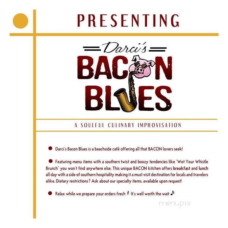 Darci's Bacon Blues - Cape Canaveral, FL menu_pic