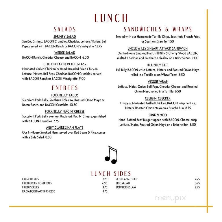 Darci's Bacon Blues - Cape Canaveral, FL menu_pic