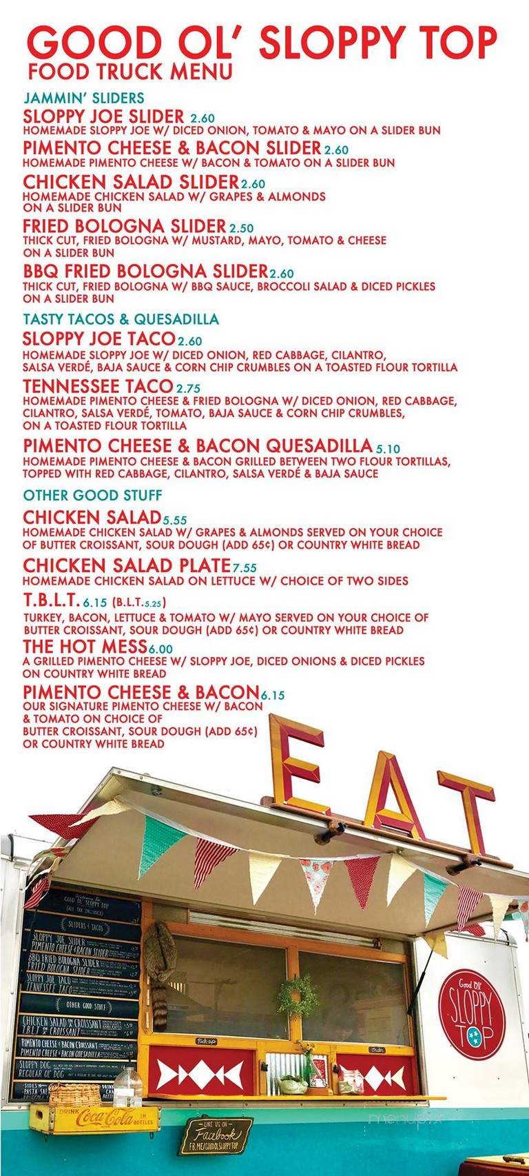 Good Ol' Sloppy Top - McMinnville, TN menu_pic