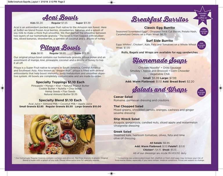 SoBol - Queens, NY menu_pic