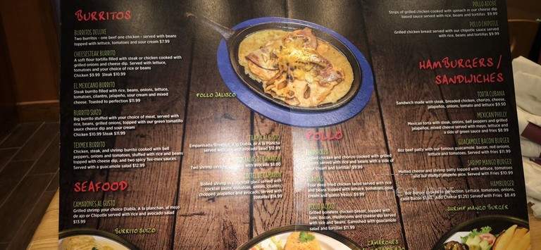 Tekila Mexican Bar & Grill - Memphis, TN menu_pic