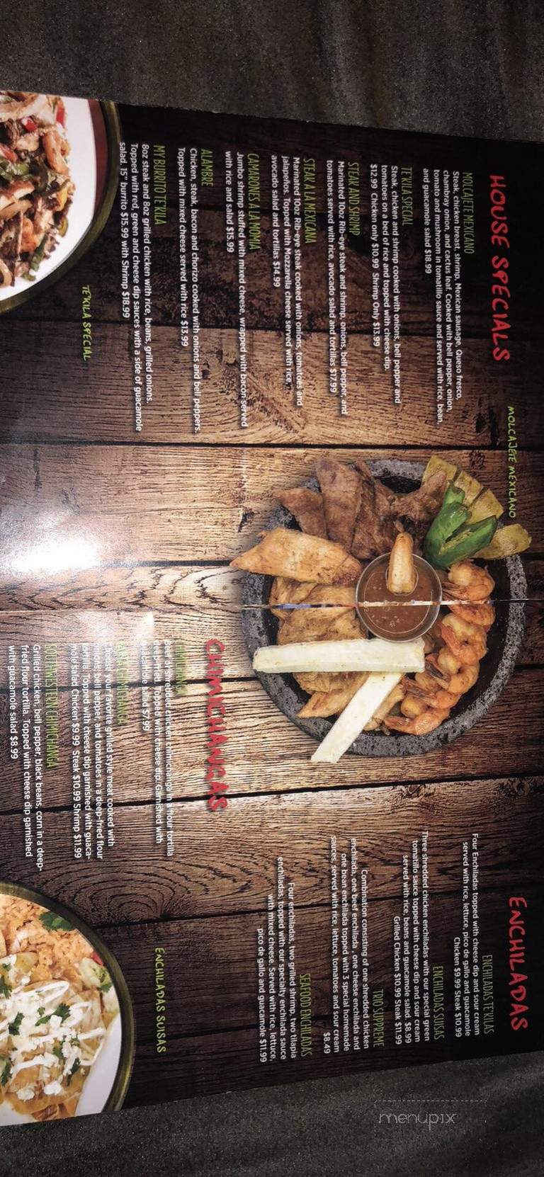Tekila Mexican Bar & Grill - Memphis, TN menu_pic
