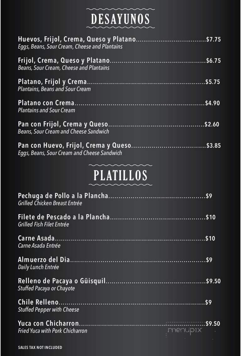 Carrusel Bakery - Los Angeles, CA menu_pic