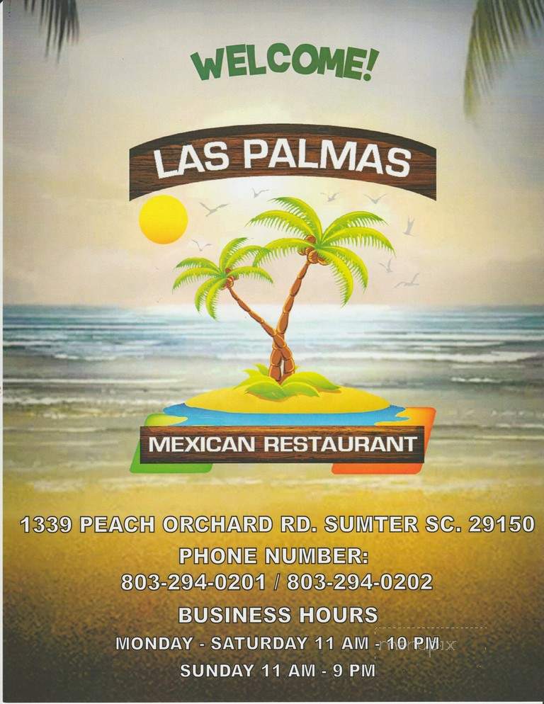 Las Palmas Mexican Restaurant & Bar - Sumter, SC menu_pic