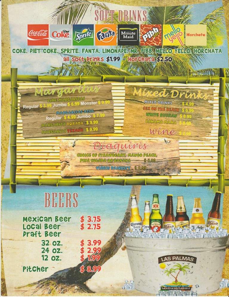 Las Palmas Mexican Restaurant & Bar - Sumter, SC menu_pic