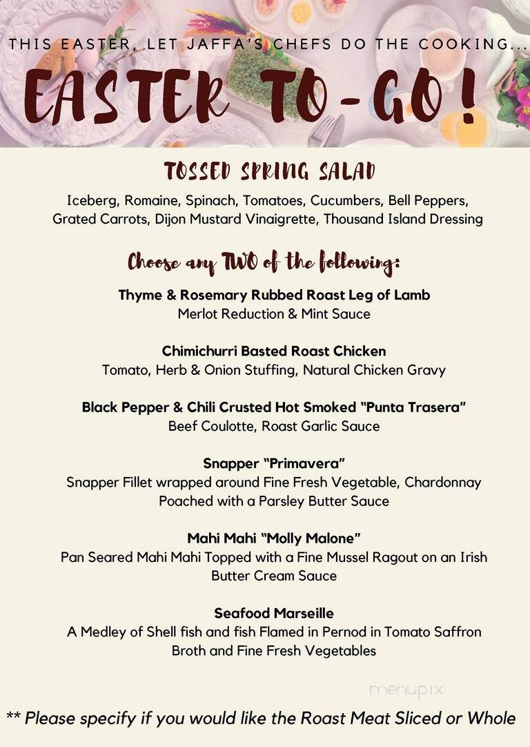 Jaffa - Los Angeles, CA menu_pic