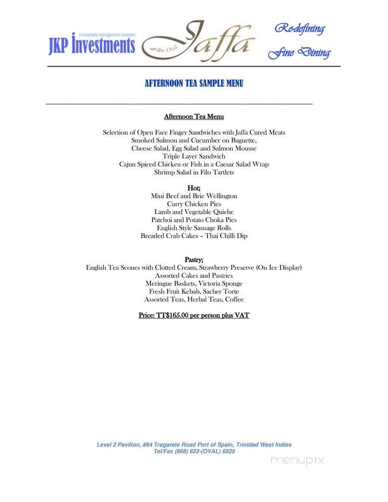 Jaffa - Los Angeles, CA menu_pic