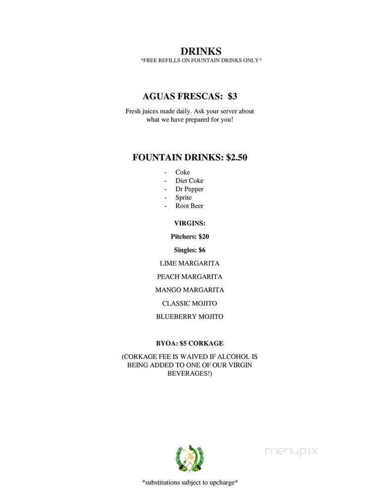 Catalino's - New Orleans, LA menu_pic