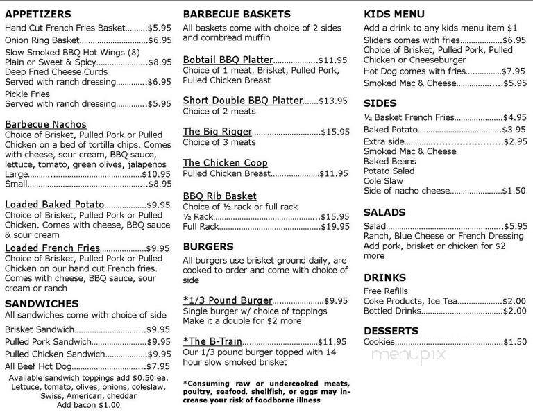 Up In Smoke BBQ & Catering - Petoskey, MI menu_pic