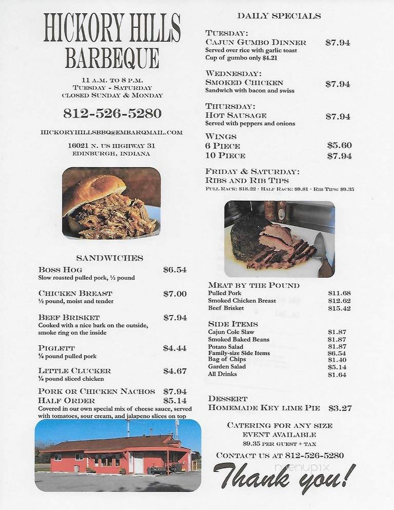 Mexican Grill Food Truck - Camp Atterbury, IN menu_pic
