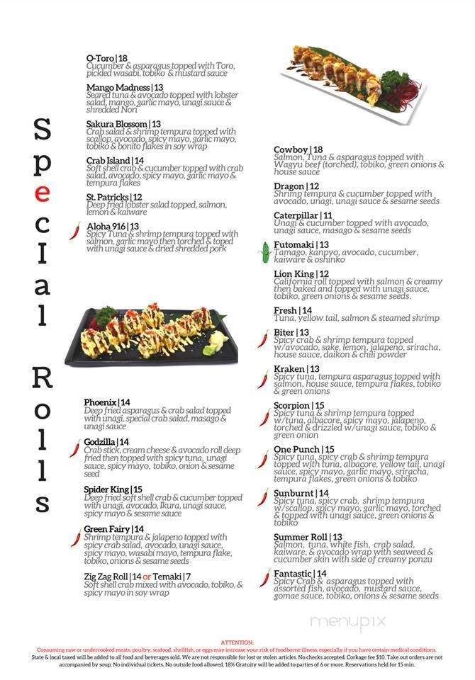 O-Toro Sushi & Shabu - Sacramento, CA menu_pic