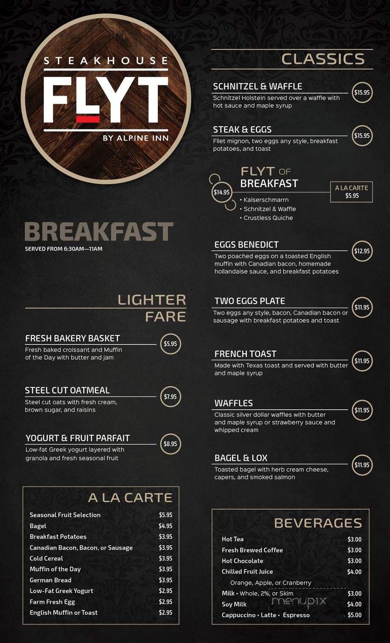 FLYT Steakhouse & Nightclub - Deadwood, SD menu_pic