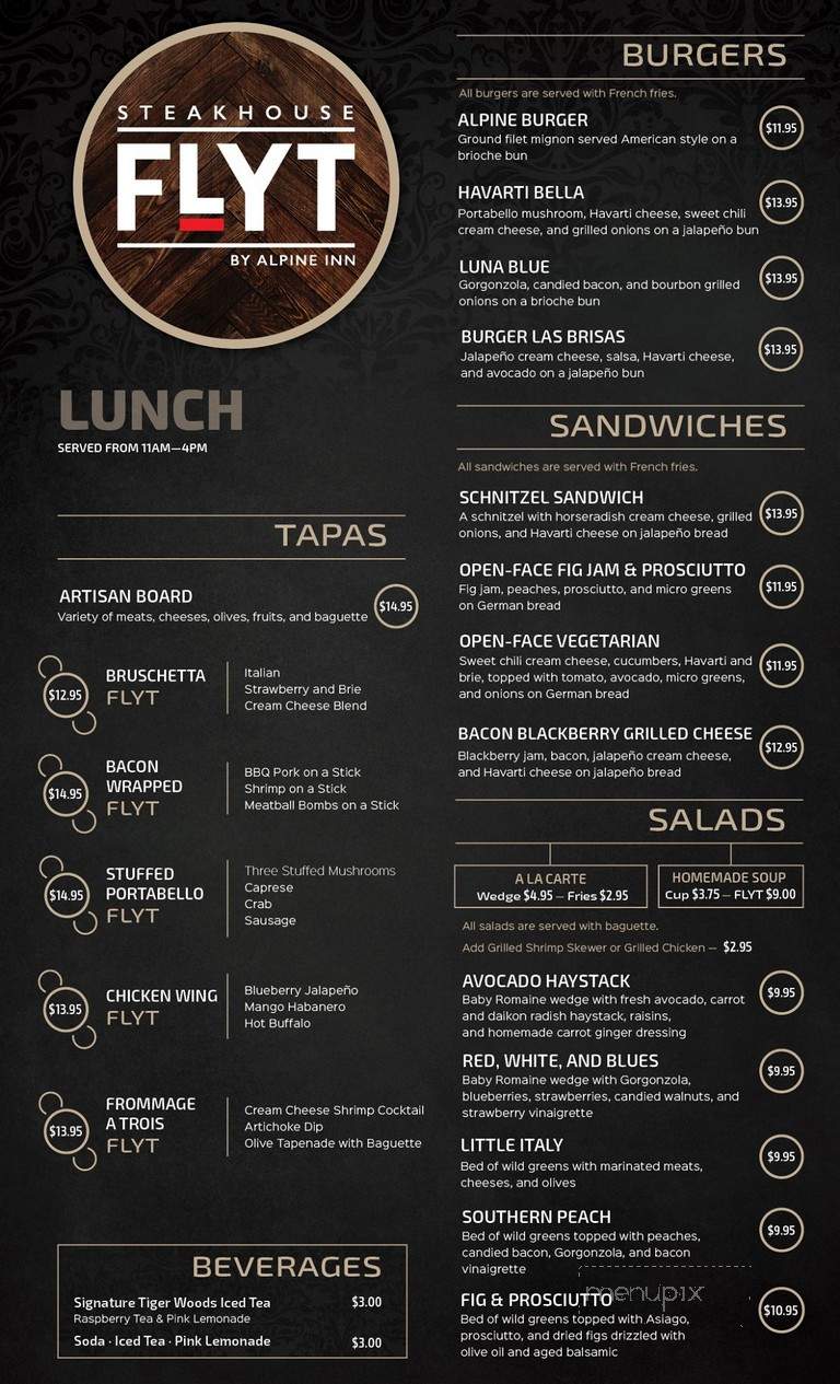 FLYT Steakhouse & Nightclub - Deadwood, SD menu_pic